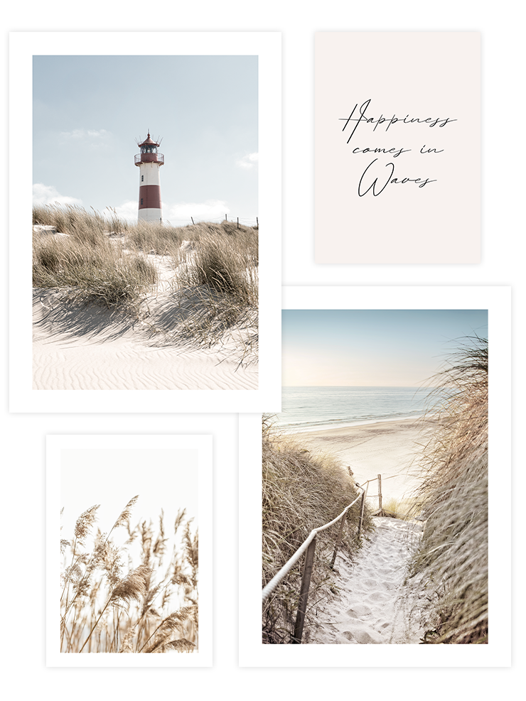 Happiness Comes in Waves Poster Seti