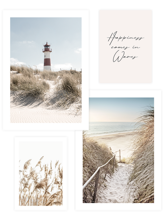 Happiness Comes in Waves Poster Seti