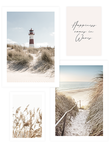 Happiness Comes in Waves Poster Seti