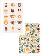 Ormandaki Sevimli Hayvanlar - Poster Seti Duo