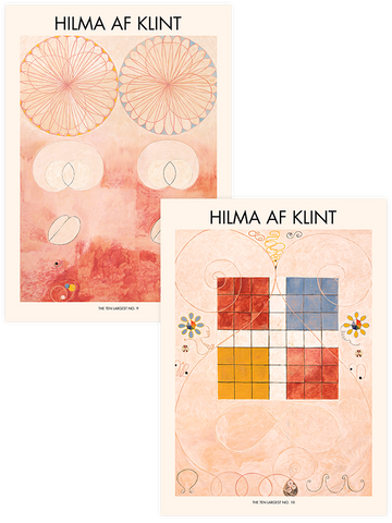 Hilma Af Klint The Ten Largest No.9 & 10 - Poster Seti Duo