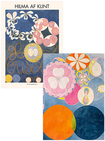 Hilma Af Klint The Ten Largest No.1 & 2 - Poster Seti Duo