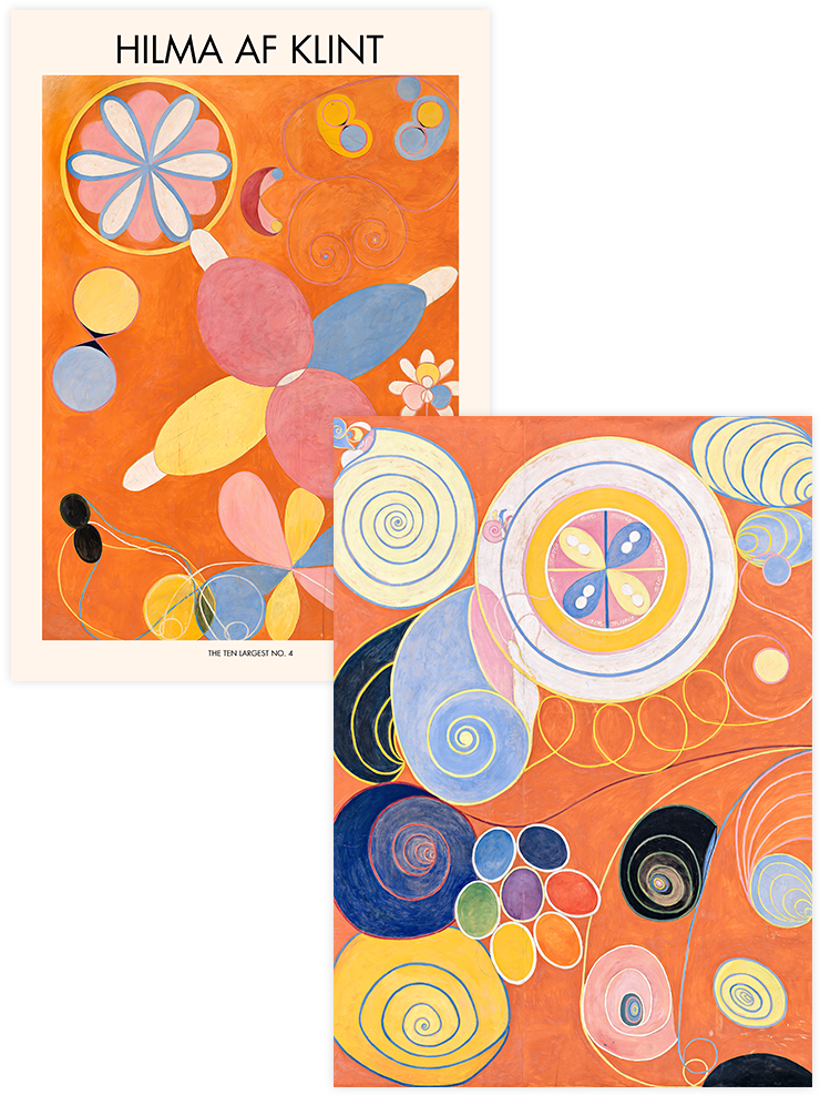 Hilma Af Klint The Ten Largest No.3 & 4 - Poster Seti Duo