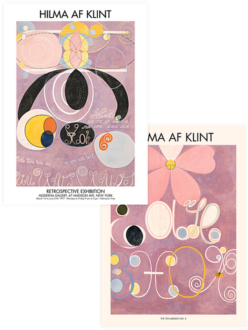 Hilma Af Klint Ten Largest - Poster Seti Duo