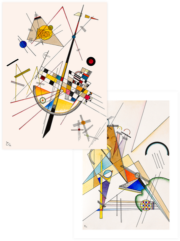 Kandinsky Delicate Tension - Poster Seti Duo