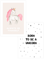 Pink Unicorn - Poster Seti Duo