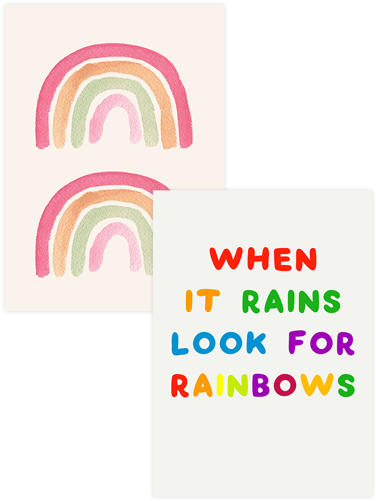 Gökkuşakları - Poster Seti Duo Ürün ana görseli