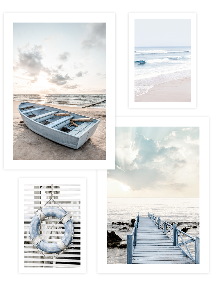 Mavi Dokunuş Poster Seti Ürün ana görseli