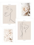 Charme Beige Poster Seti
