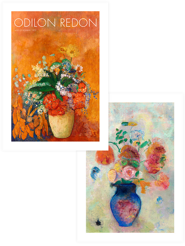 Odilon Redon Vase Of Flowers - Poster Seti Duo
