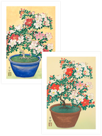 Ohara Koson Flowers - Poster Seti Duo