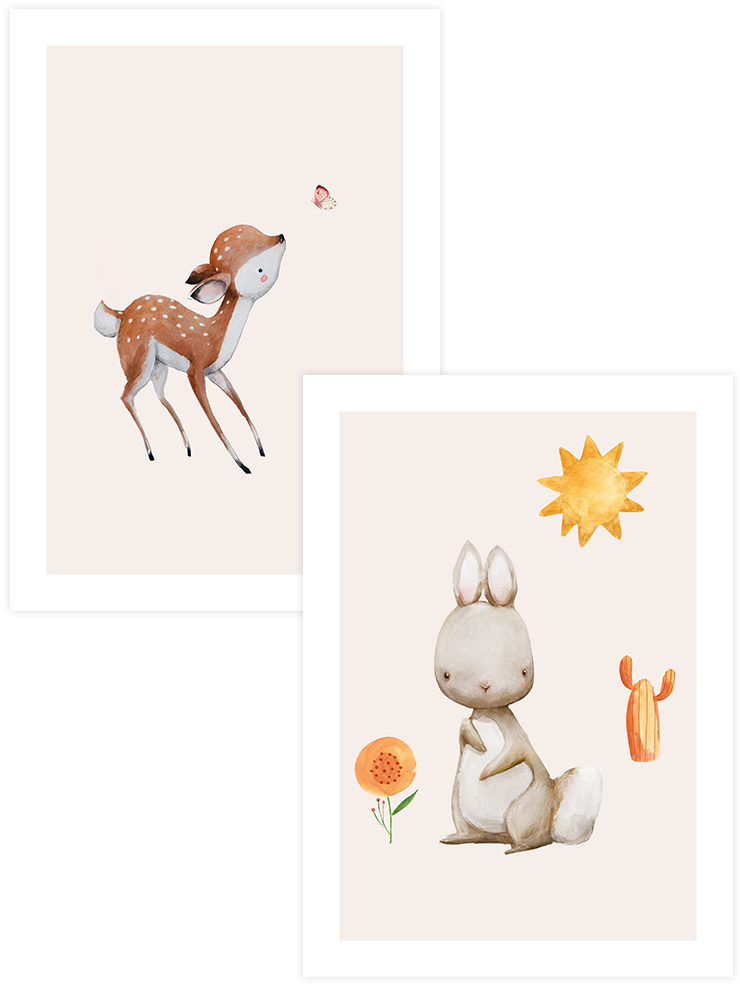 Şirin Dostlar - Poster Seti Duo Ürün ana görseli