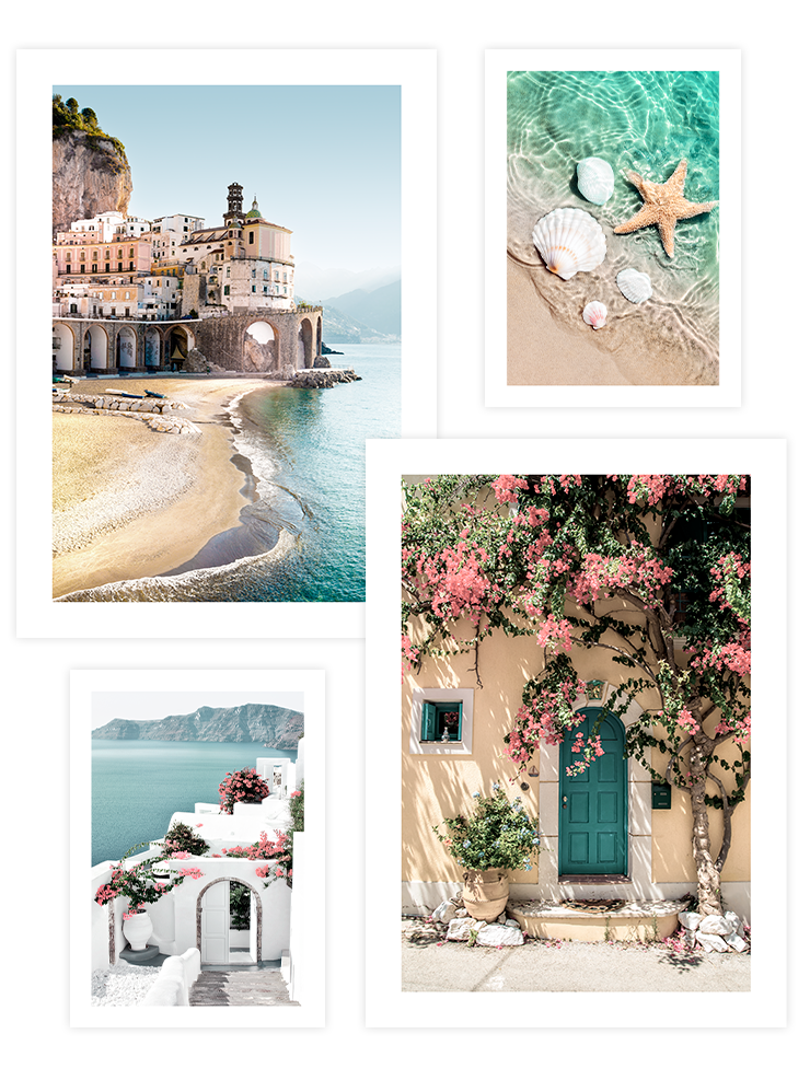 Mediterranean Beauty Poster Seti Fotoğraflar Poster