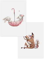Şirin Bambi & Tavşanlar - Poster Seti Duo