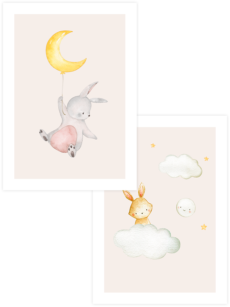 Gökyüzüne Seyahat - Poster Seti Duo Ürün ana görseli