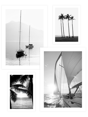 Black & White Elegance Poster Seti