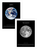 Earth & Moon - Poster Seti Duo
