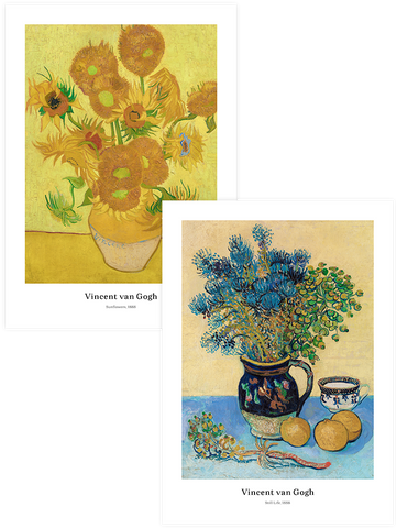 Van Gogh Sunflowers - Poster Seti Duo