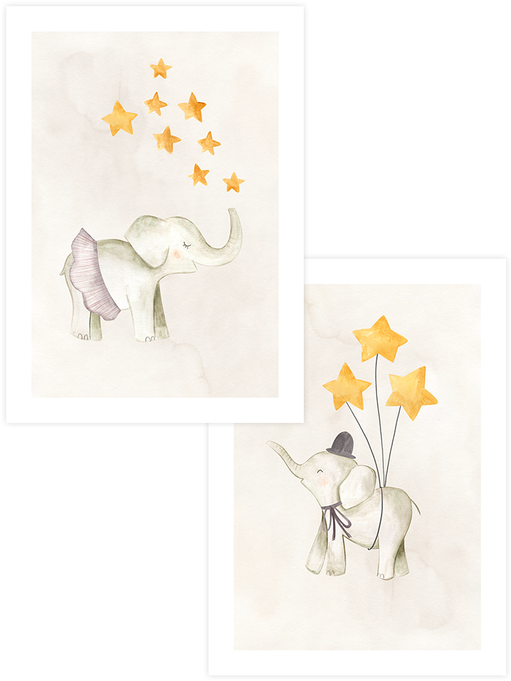 Yıldız Filler - Poster Seti Duo