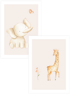 Fil & Zürafa  - Poster Seti Duo