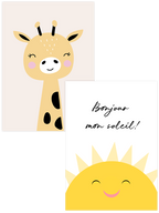 Sempatik Zürafa & Güneş - Poster Seti Duo