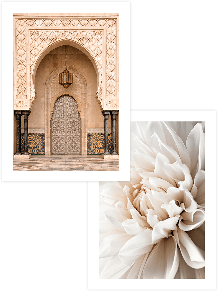 Brown & Beige - Poster Seti Duo