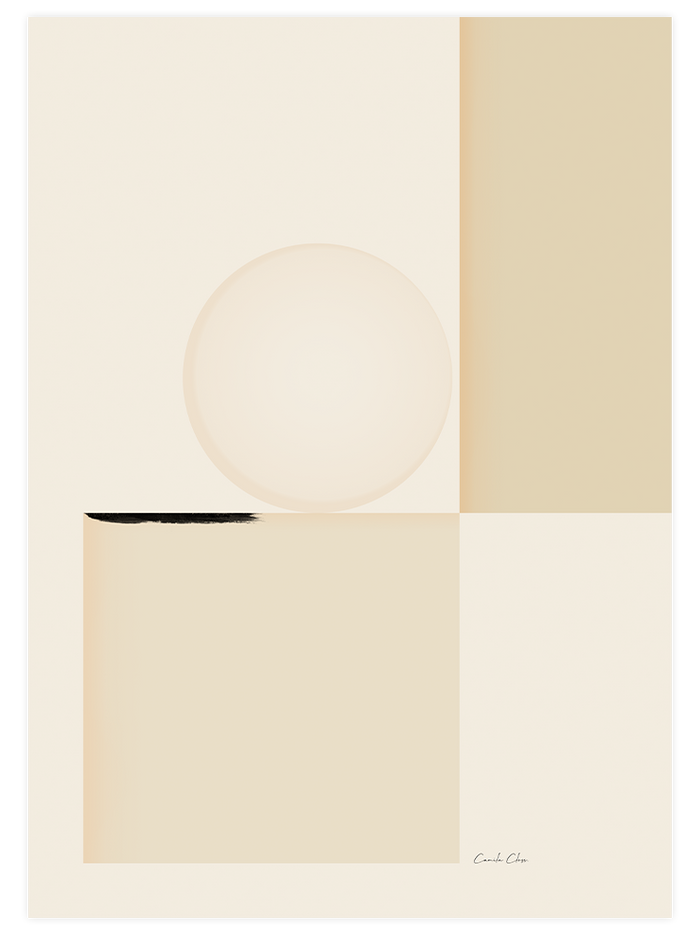 Beige Sophistication - Poster Seti Duo  Poster