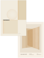 Beige Sophistication - Poster Seti Duo