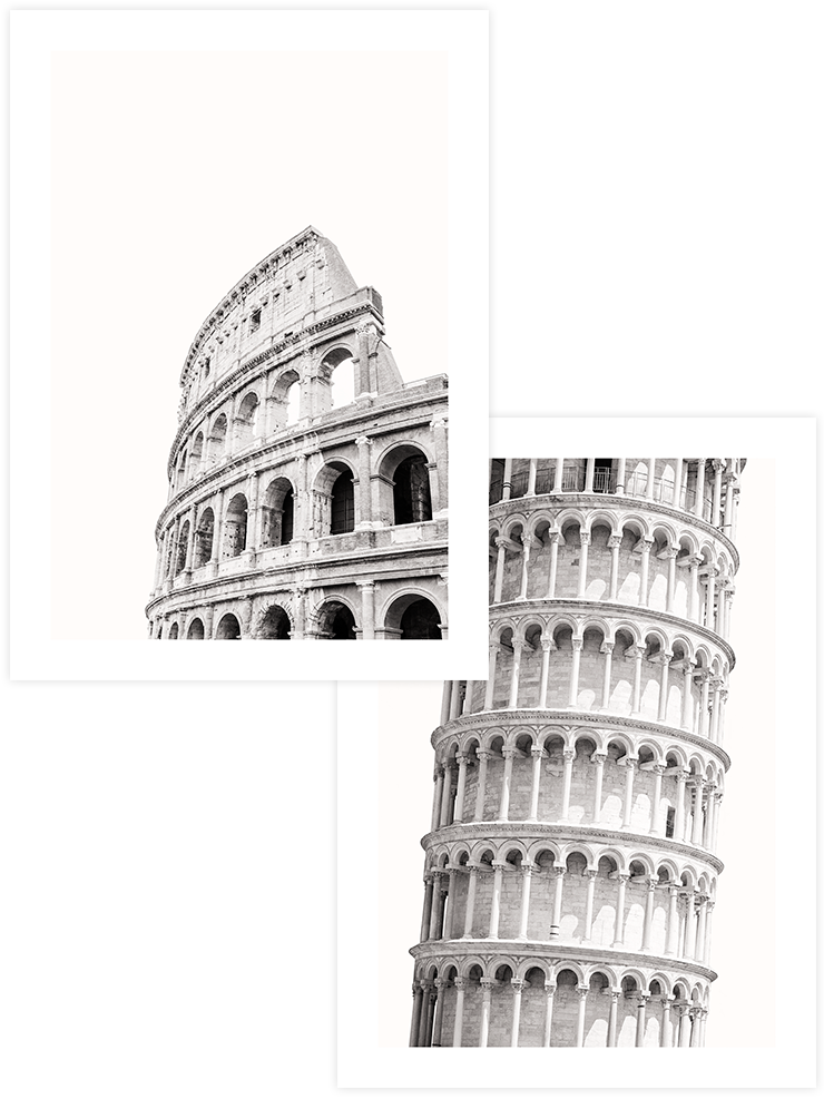Iconic Italia - Poster Seti Duo Fotoğraflar Poster