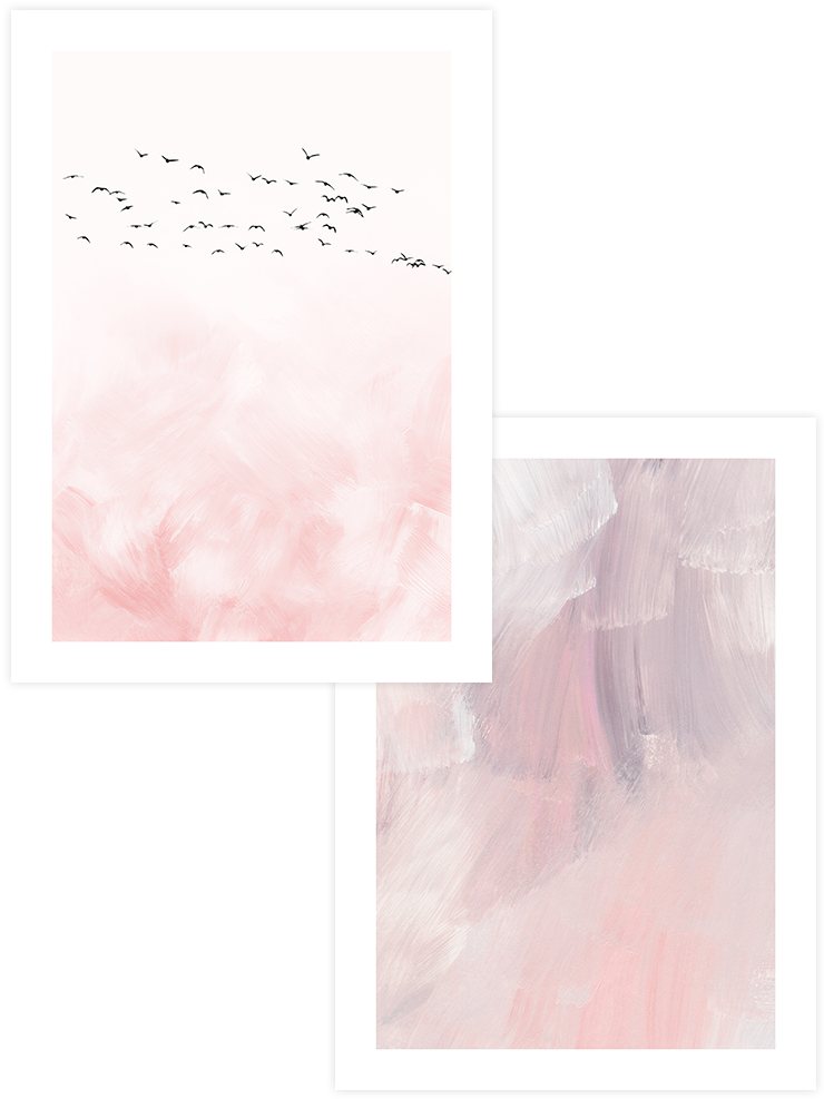 Abstract Rose - Poster Seti Duo Sanatsal Poster