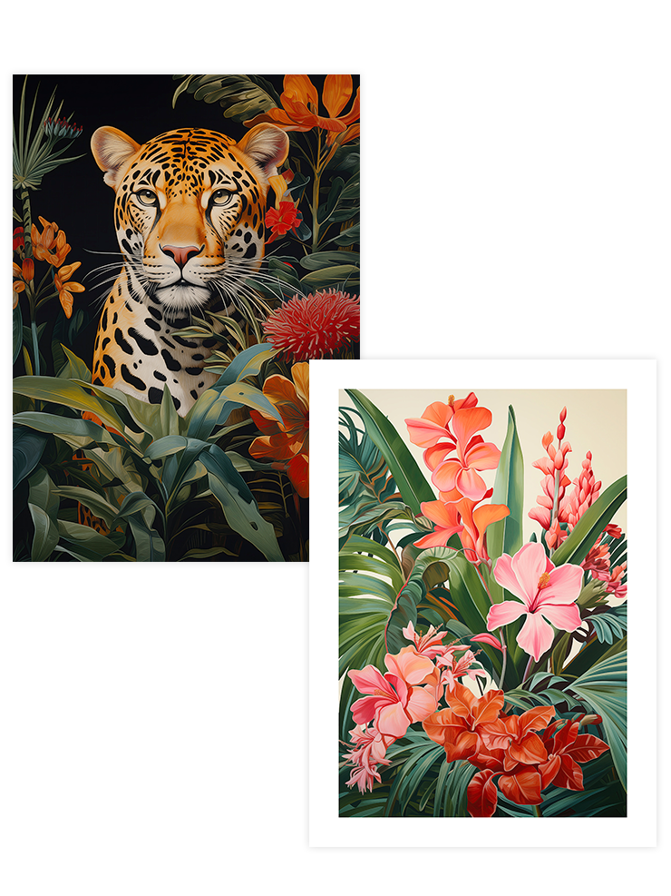 Wild Leopard - Poster Seti Duo