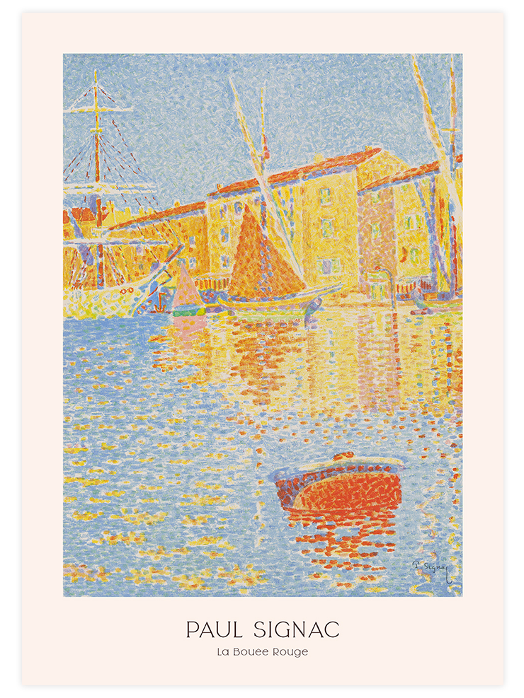 Paul Signac La Bouée Rouge - Art Print Ürün ana görseli