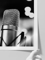 Vintage Mikrofon - Art Print