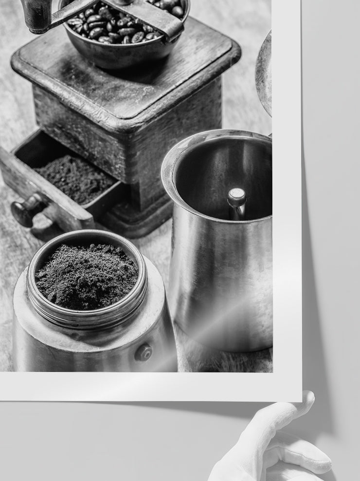 Vintage Coffee - Art Print  Poster