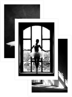 B&W Elegance - Poster Seti Trio