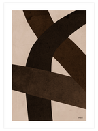 Brown Shapes N2 - Art Print
