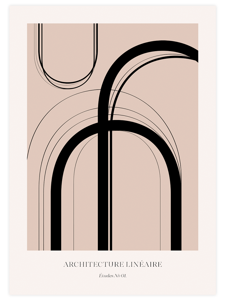 Architecture Linéaire - Art Print Sanatsal Poster
