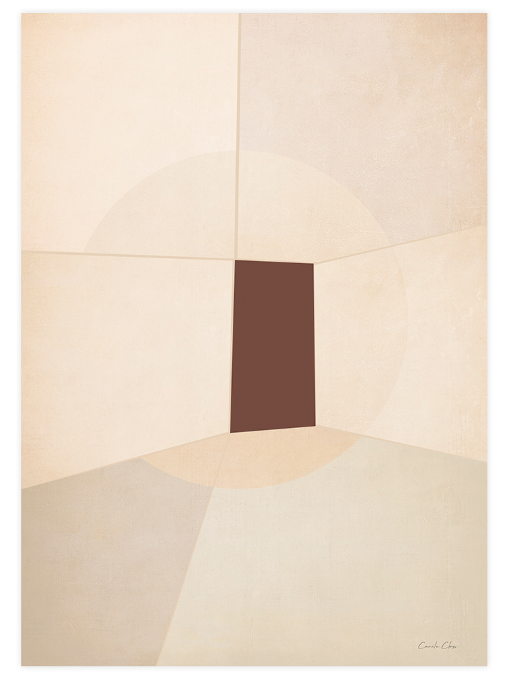 Soyut Kahverengi - Art Print Ürün ana görseli