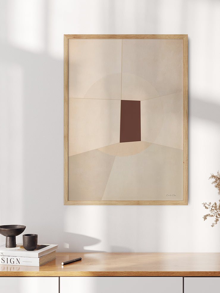 Soyut Kahverengi - Art Print Ürün ikincil görseli