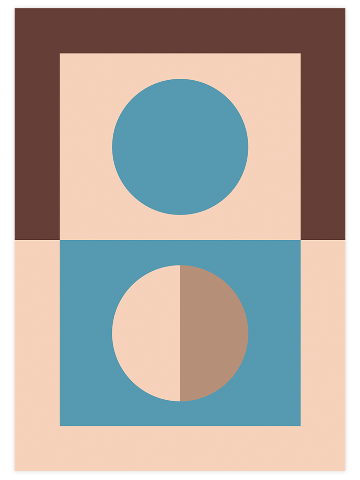 Geometrik Form - Art Print Sanatsal Poster