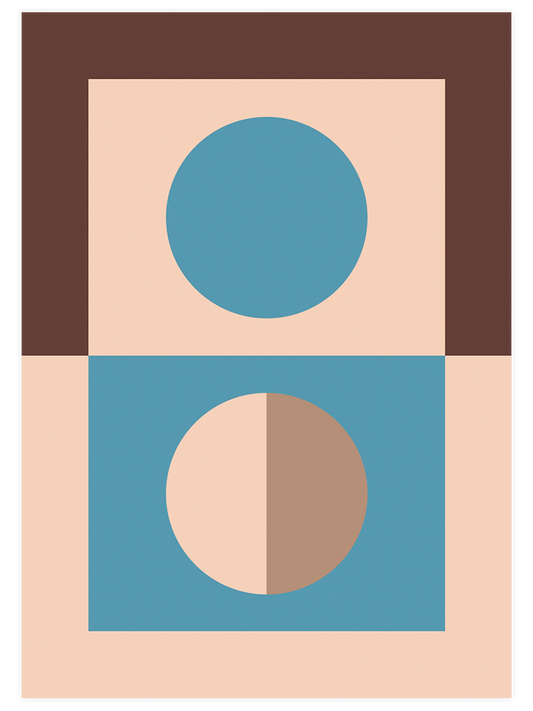 Geometrik Form Poster - Giclée Baskı