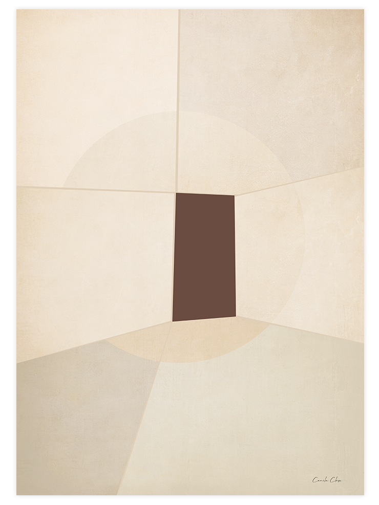 Beige & Brown - Poster Seti Trio