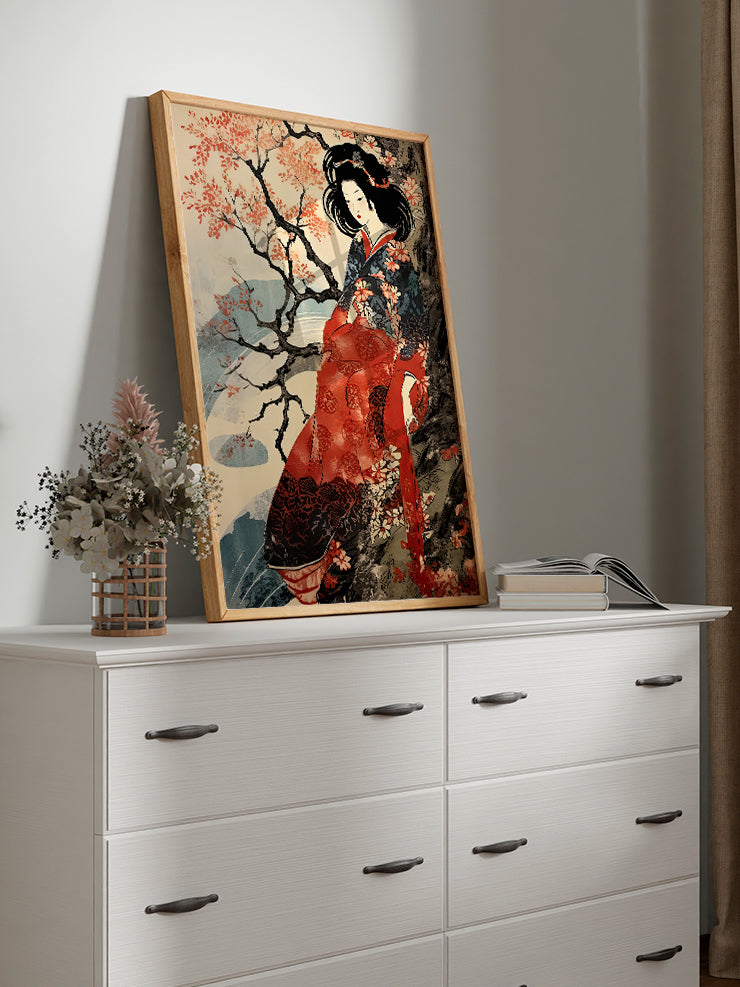 Spring in Kyoto - Art Print Ürün ikincil görseli