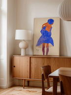 Egon Schiele Standing Girl, Back View - Art Print