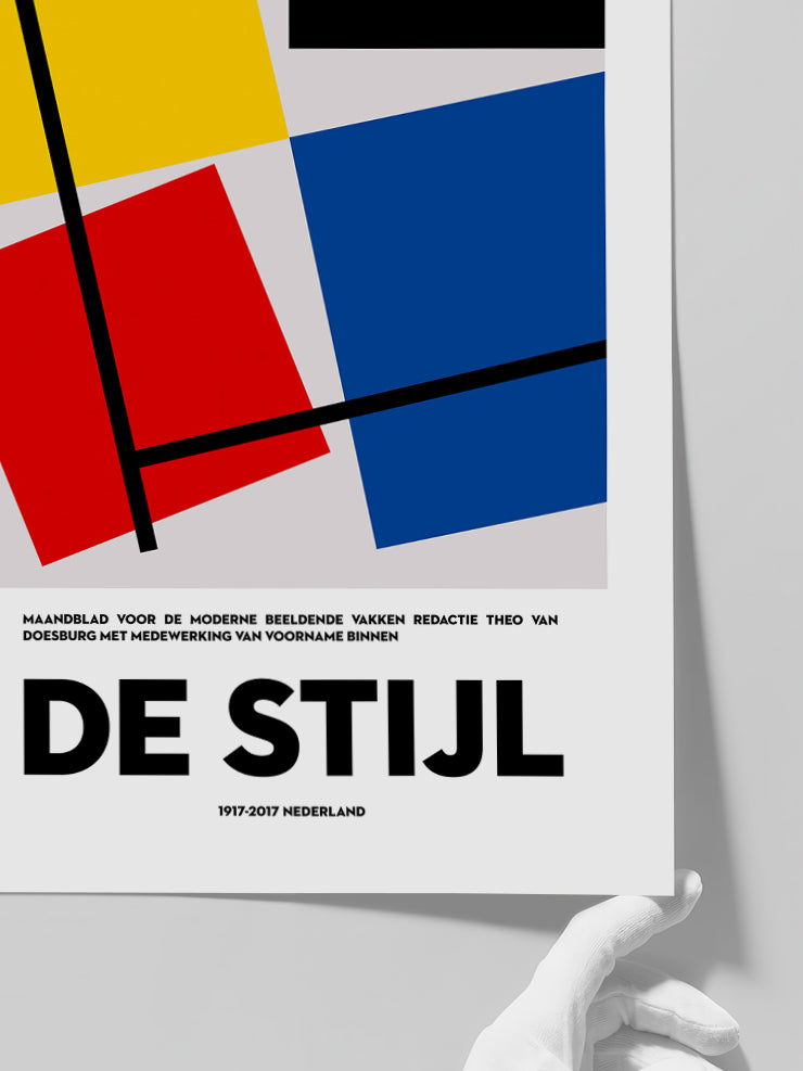 De Stijl 100 Jahr Afiş - Art Print  Poster