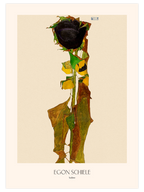 Egon Schiele Sunflower - Art Print