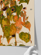 Egon Schiele Sunflowers - Art Print