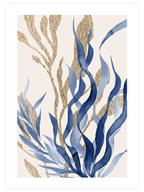 Blue Leaves N2 - Art Print