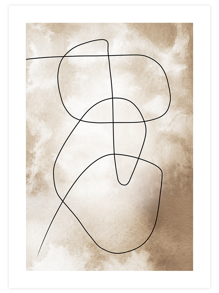 Abstract Lines N1 - Art Print Sanatsal Poster