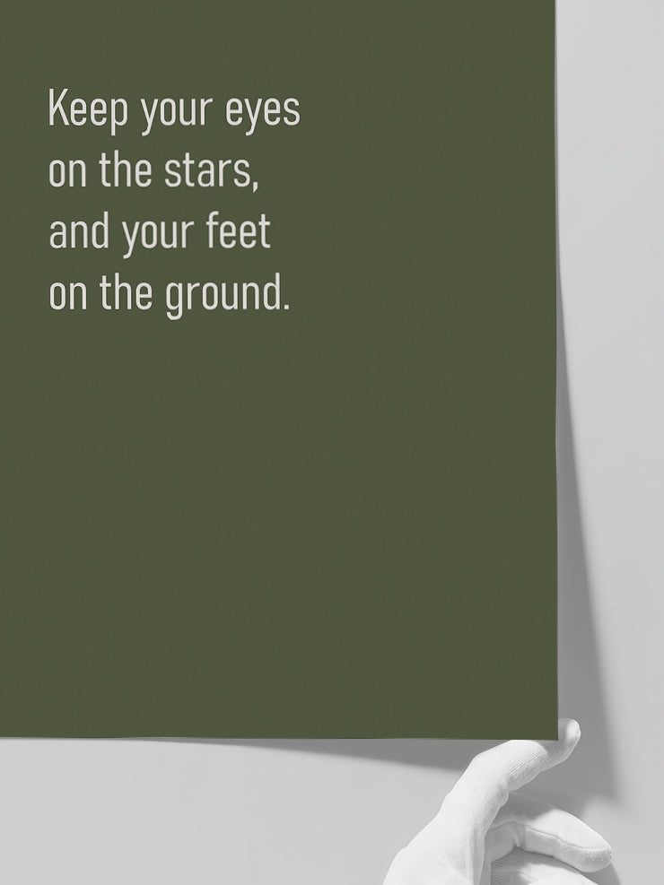 Eyes On Stars - Art Print  Poster